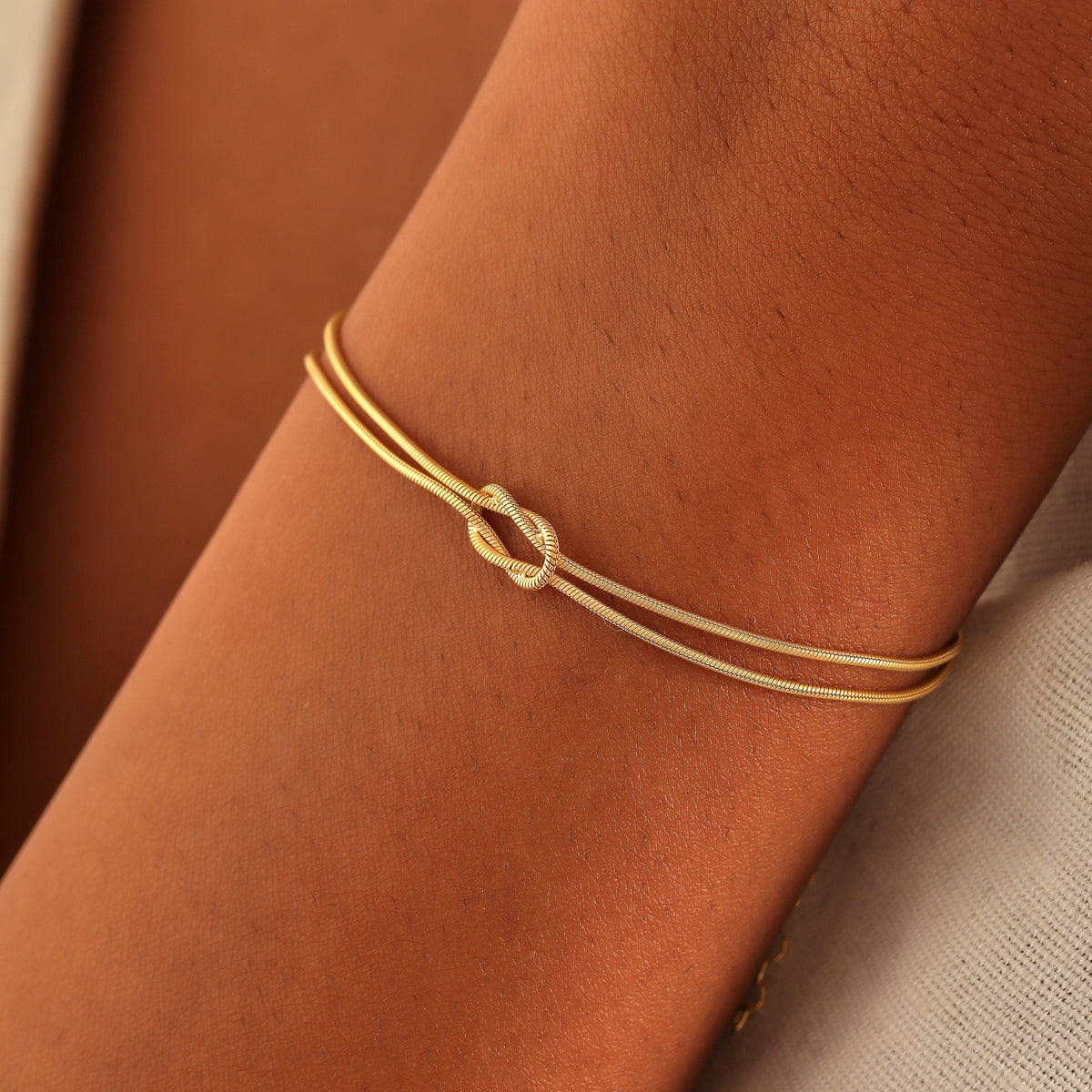 Knot Bracelet in 14k Gold Filled or Sterling Silver